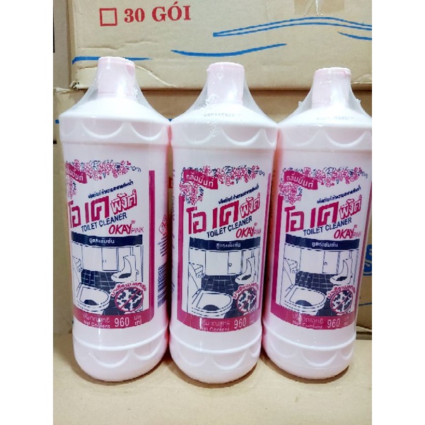 Nước Tẩy Bồn Cầu OKAY HỒNG 960ml ( Cam Kết Chính Hãng )