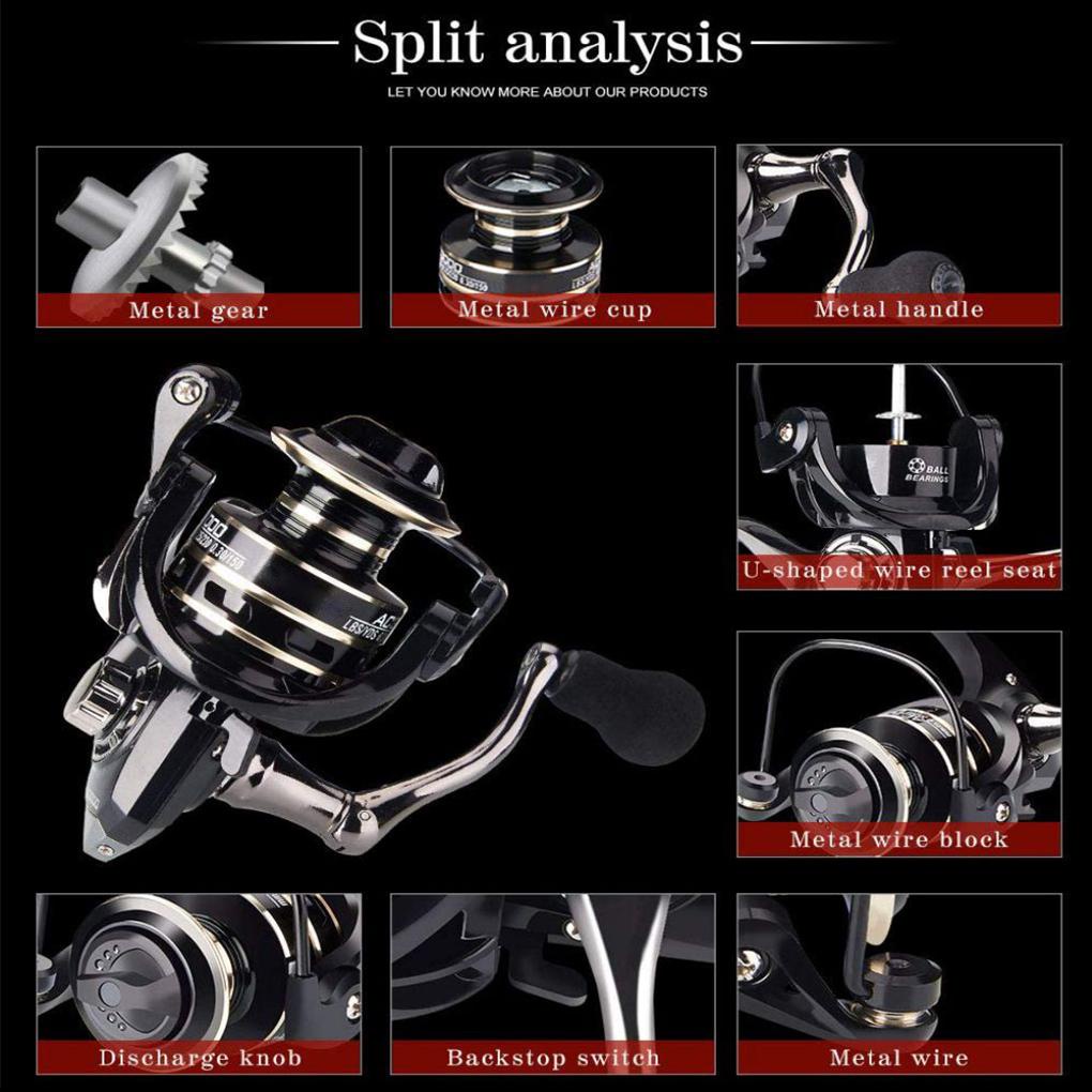 Máy Câu Cá Kim Loại Siêu Nhẹ Cao Cấp