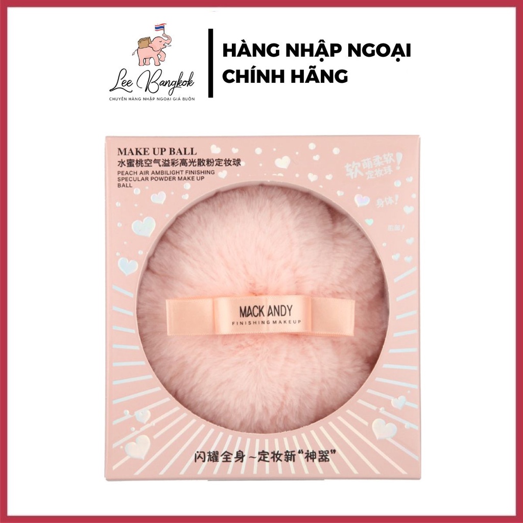 MAKEUP BALL Bông Phấn Trang Điểm, Bông Phấn Bắt Sáng Mack Andy Dạng Viên Bi Với Màu Sắc Long Lanh, Tiện Dụng