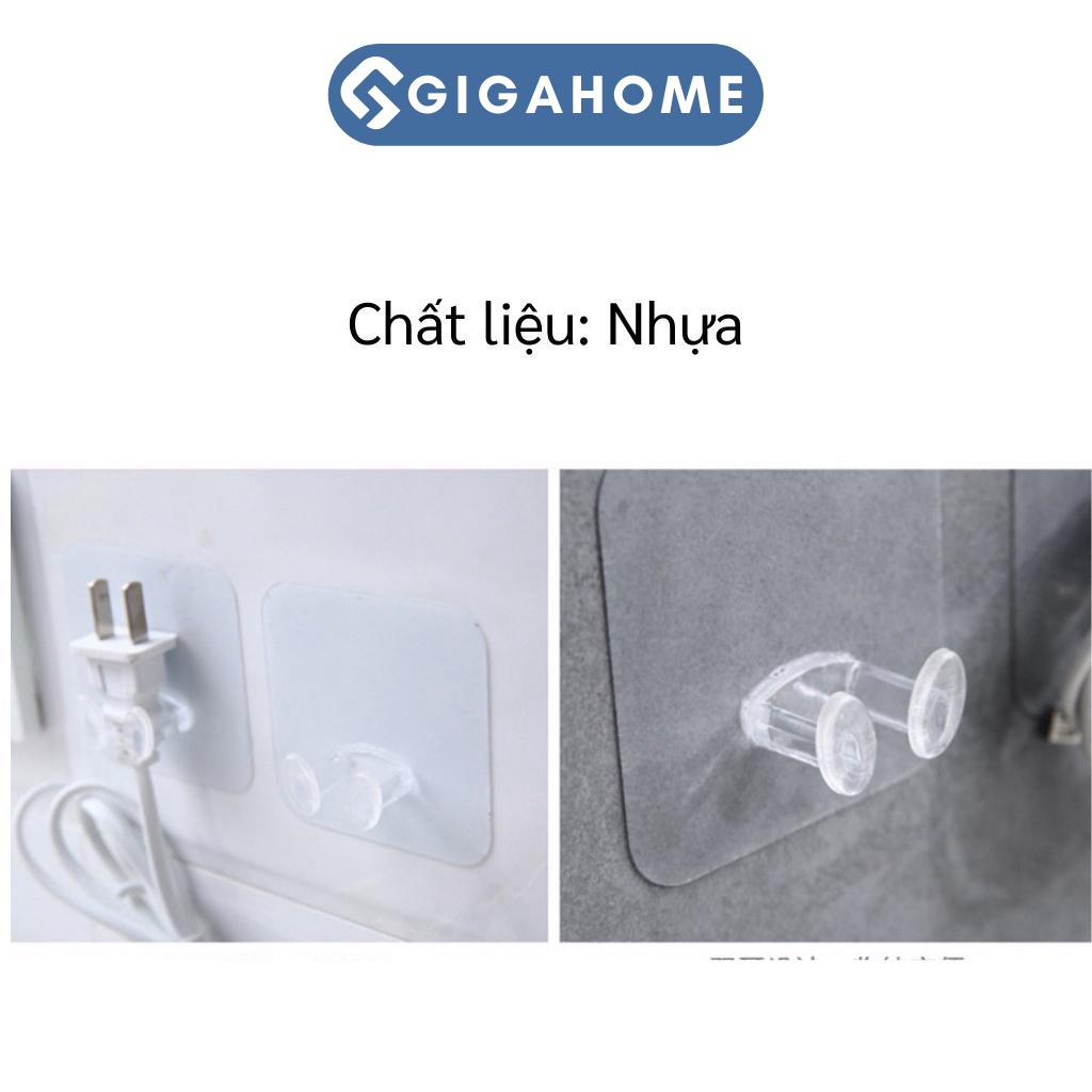 Móc Dán Tường Kẹp Giữ Dây Điện GIGAHOME Kê Đỡ Điện Thoại Tiện Lợi 8340