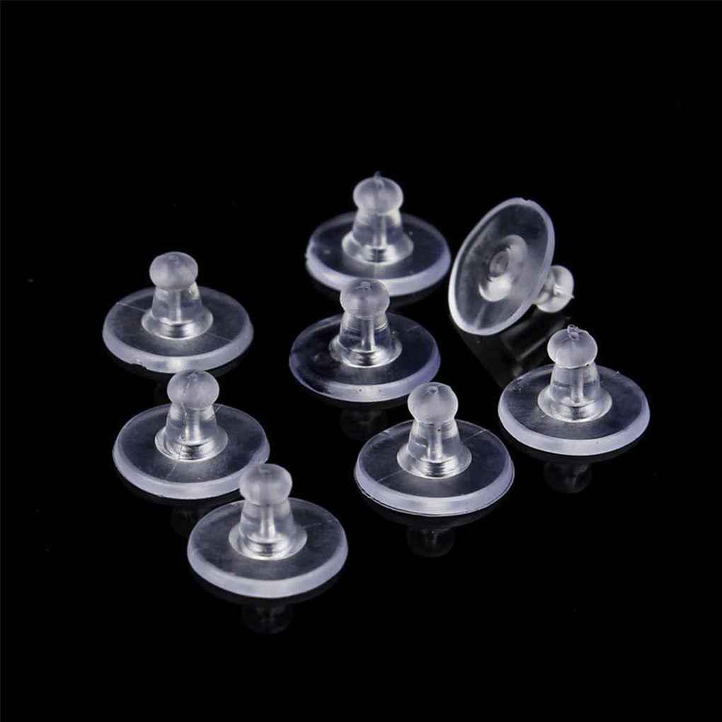 Set 500 Nút Chặn Bông Tai Bằng Silicon Trong Suốt