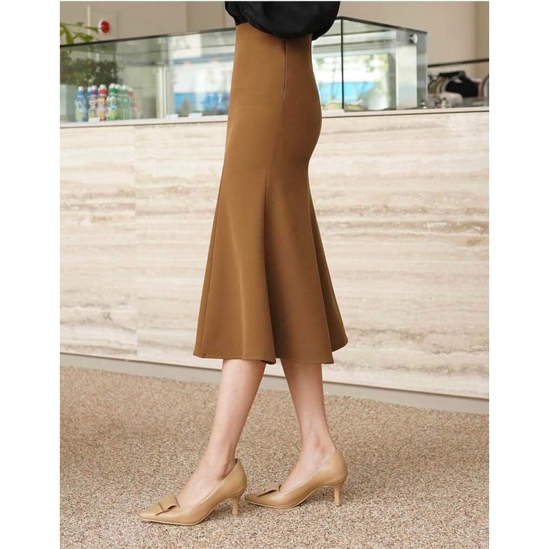 Chân Váy Đuôi Cá dáng dài phong cách Hàn quốc công sở