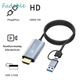 Type-C Audio Capture Card HDMI-compatible USB Video Grabber for PC Game Camera