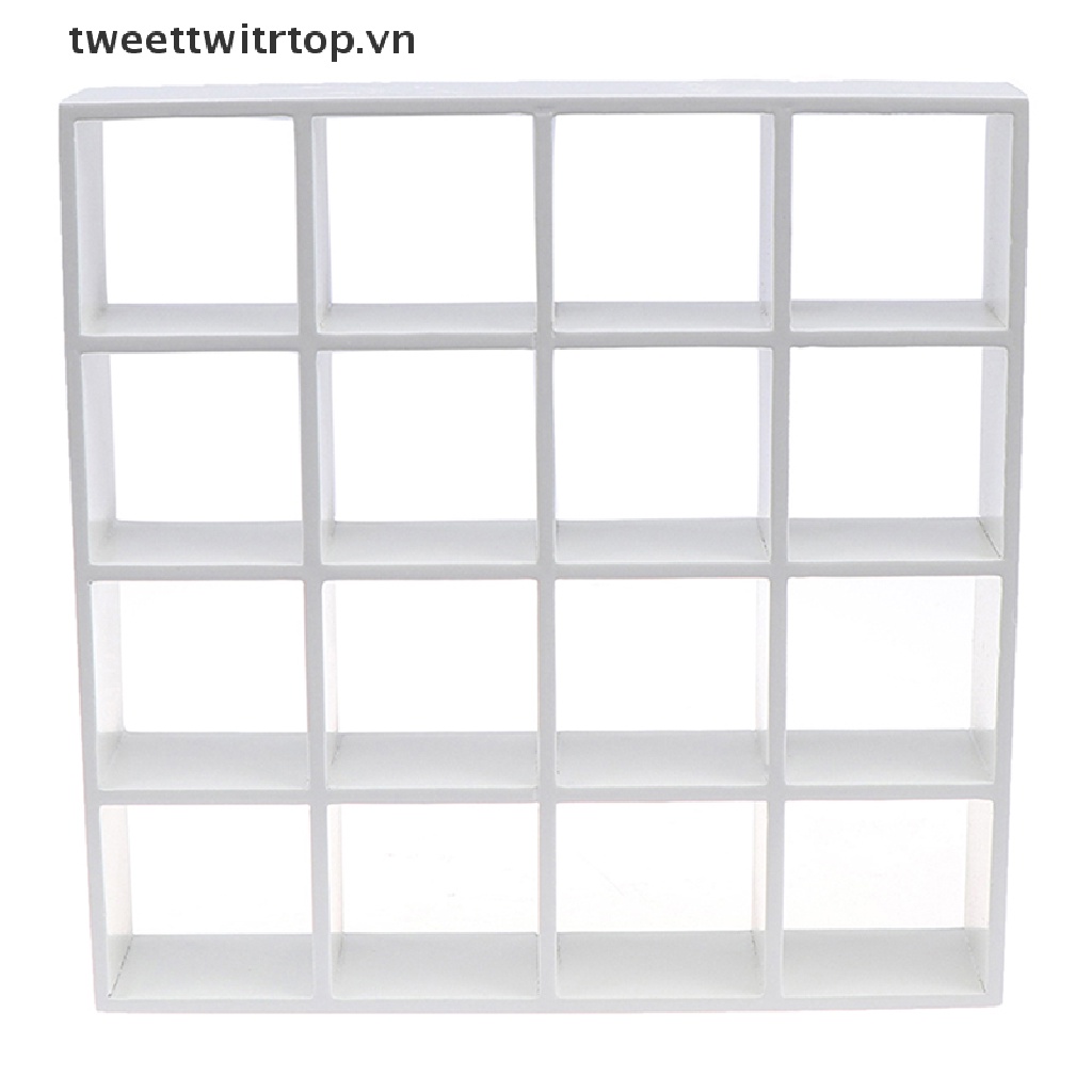 1 Kệ Gỗ 16 Ngăn 1: 12 Trang Trí Nhà Búp Bê