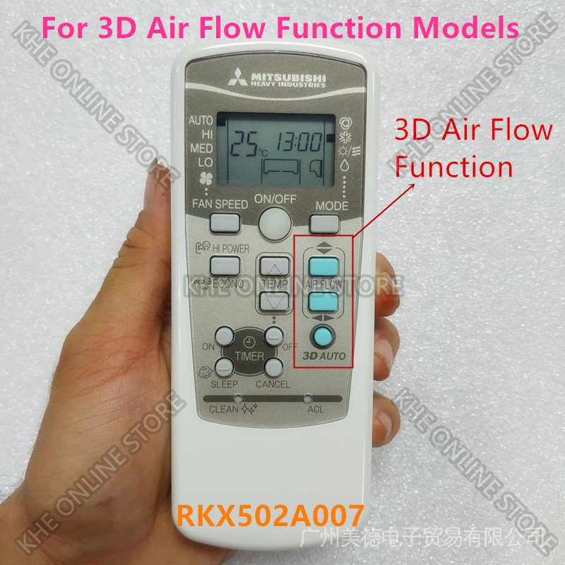 Điều Khiển Từ Xa 100% Cho Máy Lạnh Mitsubishi RKX502A007B / RKX502A007
