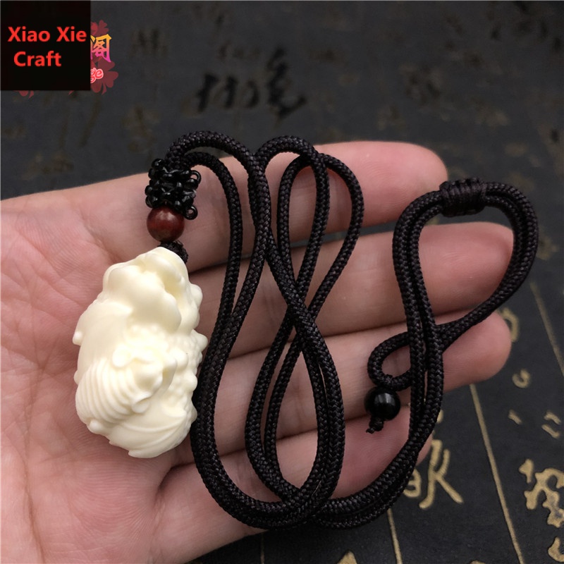 Mặt Dây Chuyền / Móc Khóa Hình Phật Ngồi Tây / Voi Màu Vàng Ngà Cho Nam Và Nữ Miễn Phí Vận Chuyển