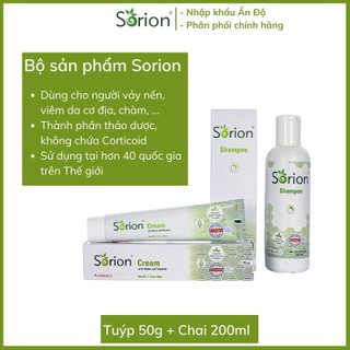Bộ sản phẩm Sorion 01 dầu gội và 01 kem Sorion50gr