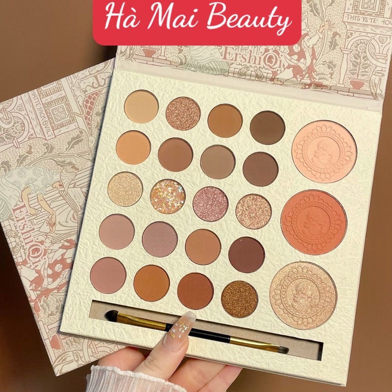 Bảng phấn mắt má bắt sáng 20 ô Ershiqi cổ trang