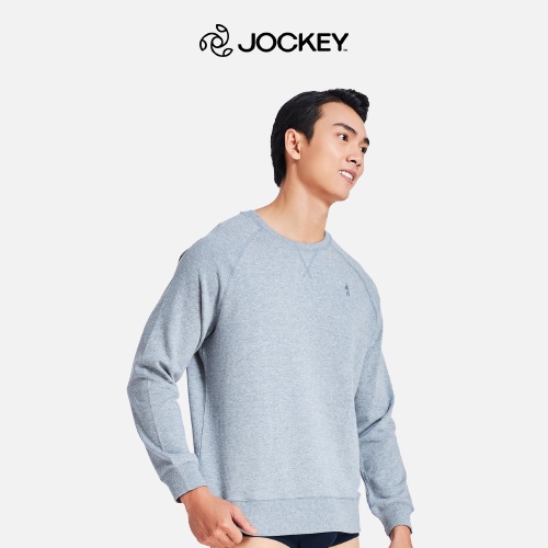 Áo Sweater Nam Jockey Chống Nhăn Màu Xám Nhạt USA Originals - J1178