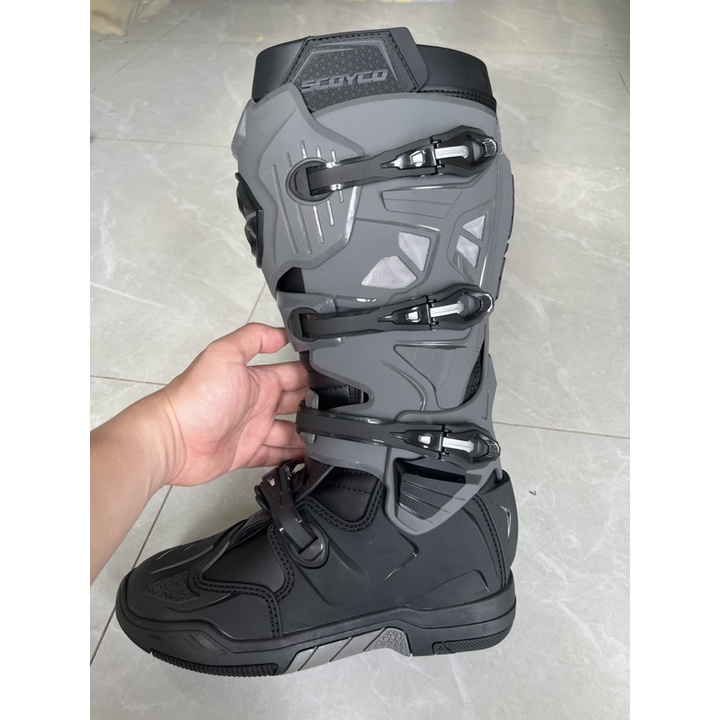 Giày bảo hộ xe máy chuyên nghiệp Motocross, giày cào cào Scoyco MBM004