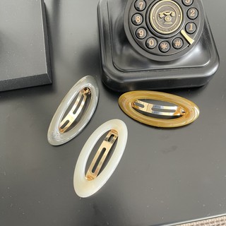 Kẹp tóc dạng bấm dáng cong Modleaf Simple round pin Hàn Quốc