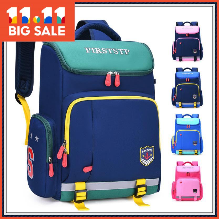 New 6-12 Years Old Backpack for Primary School Students 1-3-6 Grade Girls Boys Backpack