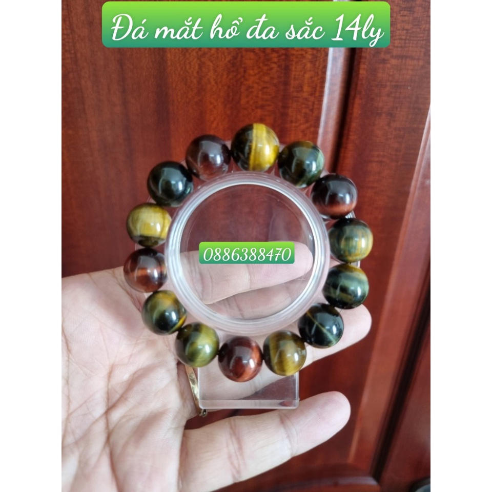 Vòng đeo tay đá chuẩn 5A đa sắc hợp tất cả các mệnh