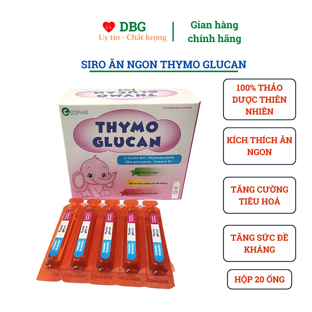 TĂNG ĐỀ KHÁNG Thymoglucan _ Bé khỏe, mẹ yên tâm.