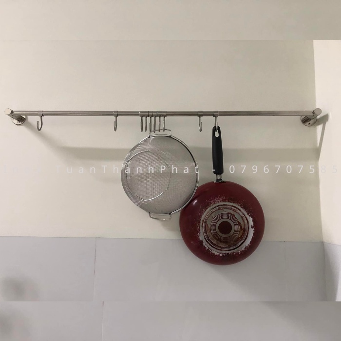 Máng nồi - Thanh treo xoong nồi inox 304 cao cấp Tuấn Thành Phát