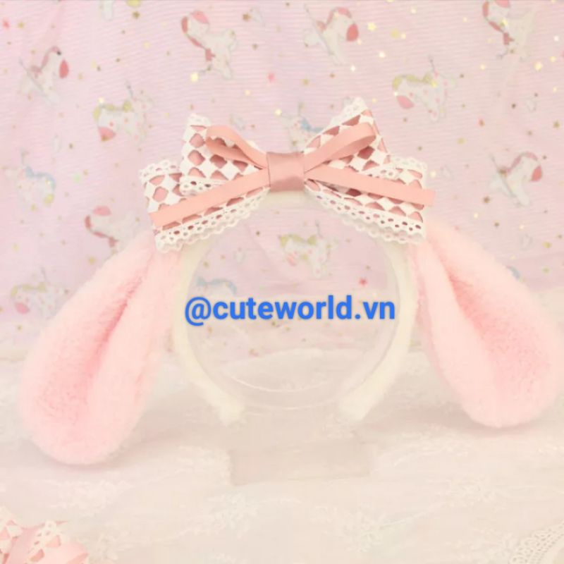 Băng Đô Lolita Phối Lông Hình Cinnamoroll Melody Pacha