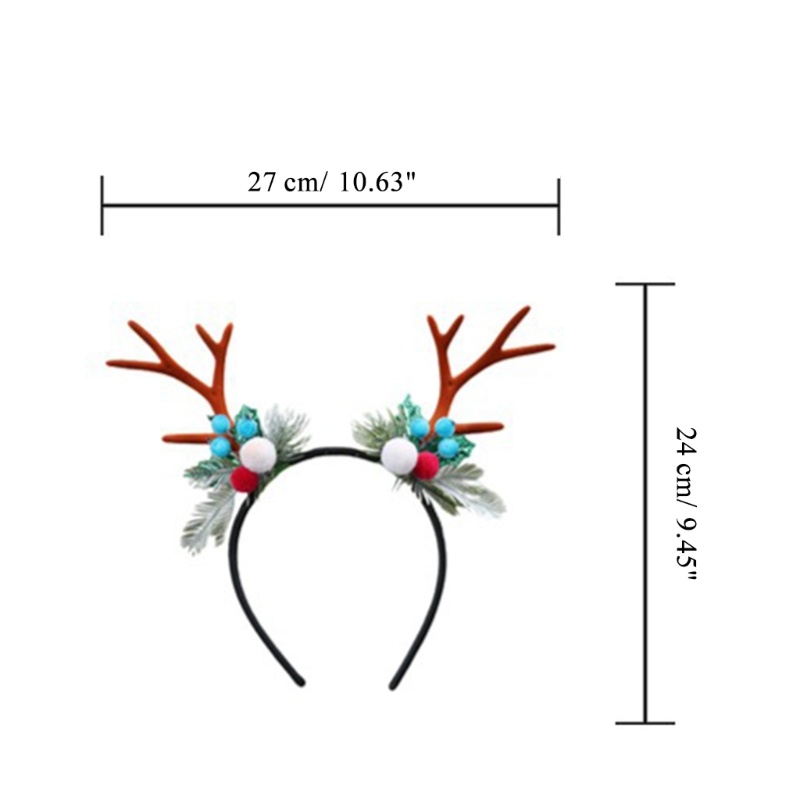 Băng Đô Cài Tóc Hình Sừng Tuần Lộc Dễ Thương