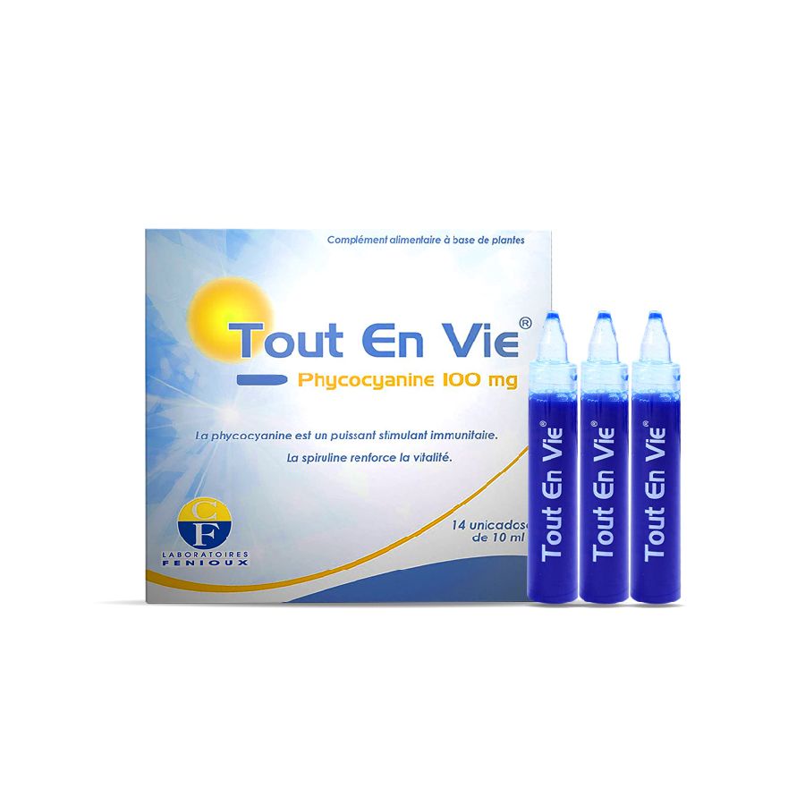 Tảo Tout En Vie của Pháp dạng nước tích hợp vitamin C - Nội Địa Pháp