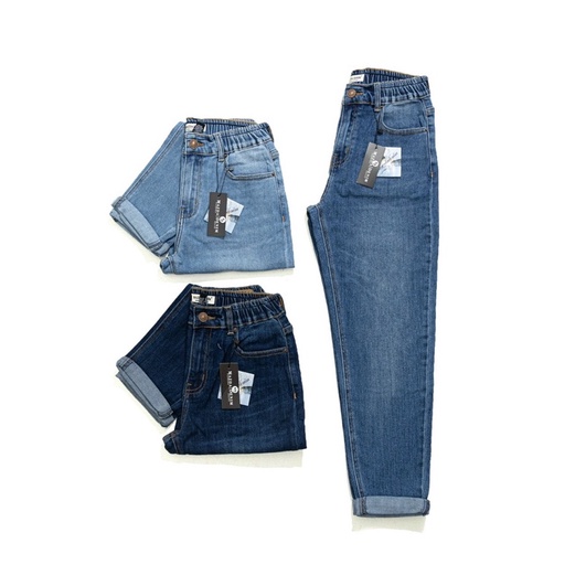 Quần baggy lưng thun dây kéo