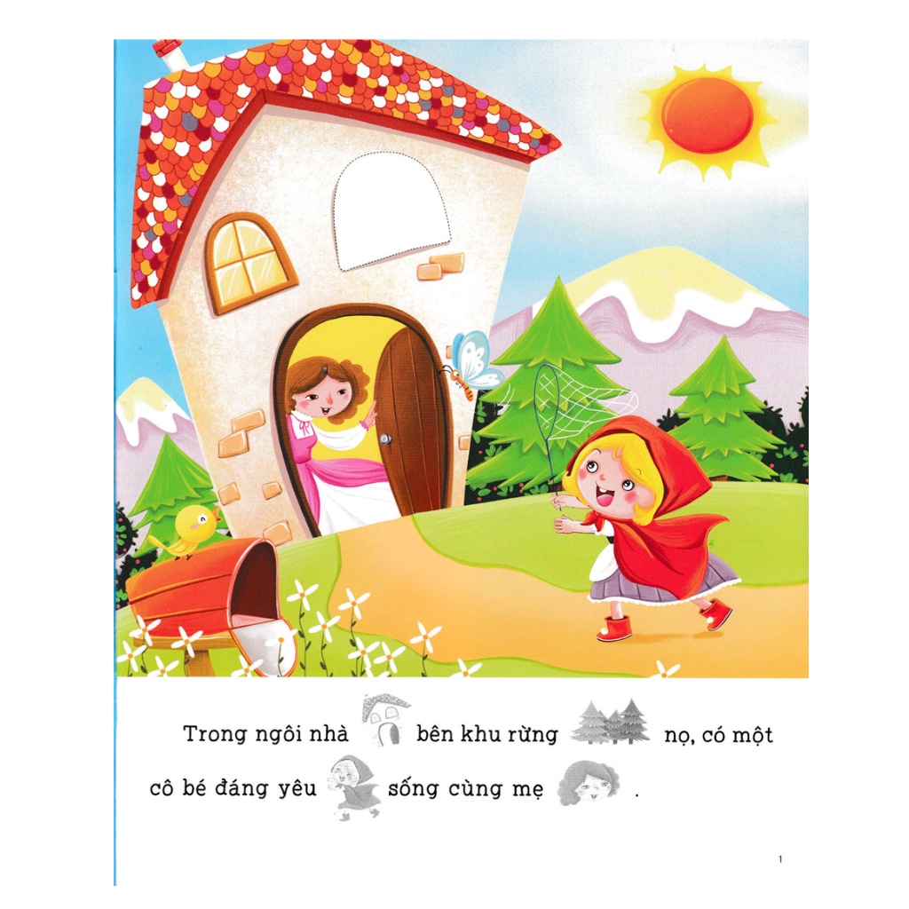 Sách Thiếu Nhi - Truyện Cổ Tích Kinh Điển - Cô Bé Quàng Khăn Đỏ: Sticker