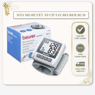 (Hàng Nhập Khẩu Đức ) Máy Đo Huyết Áp Cổ Tay Điện Tử BEURER BC30 - Nhanh , gọn , tiện lợi