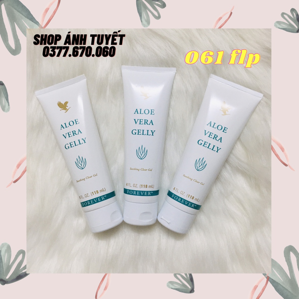 Aloe Vera Gelly Lô Hội, Gel dưỡng da thần thánh FOREVER 061flp, giảm mụn, sẹo . 118ml