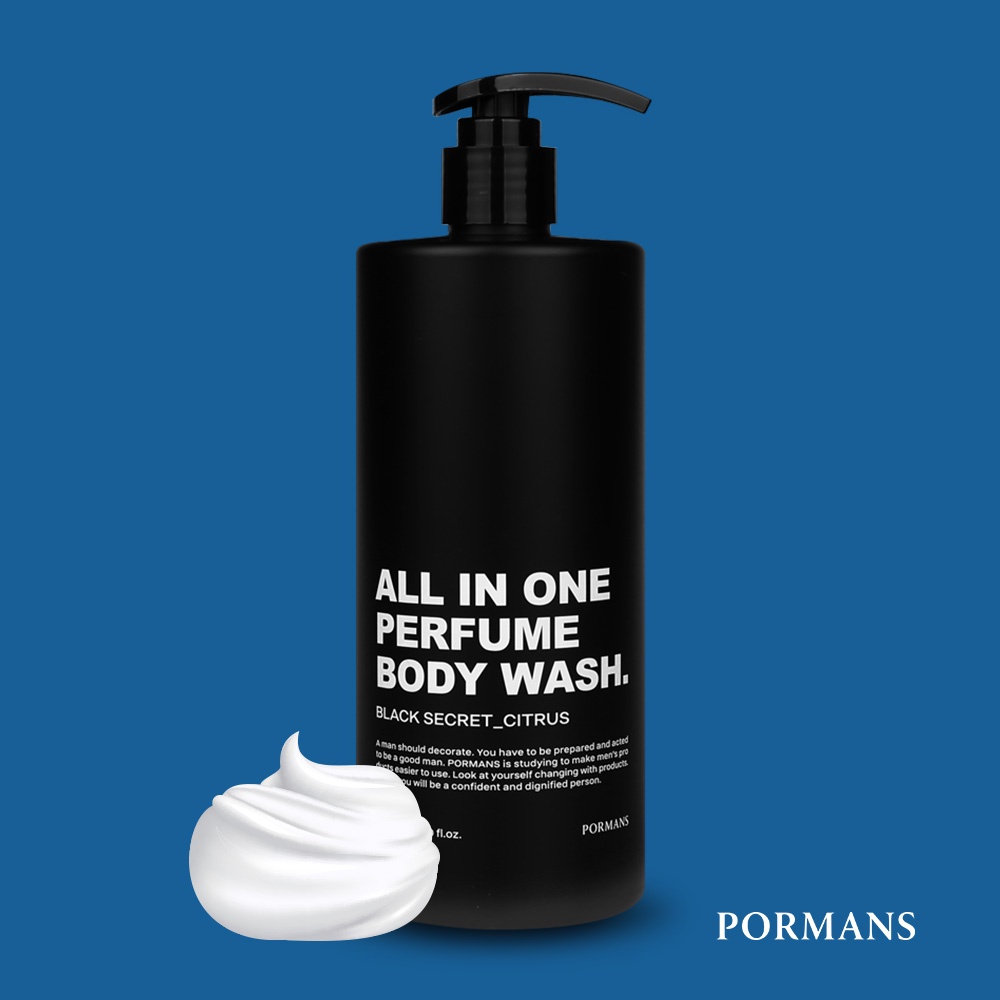 Sữa tắm PORMANS hương nước hoa tất cả trong một 500ml dành cho nam