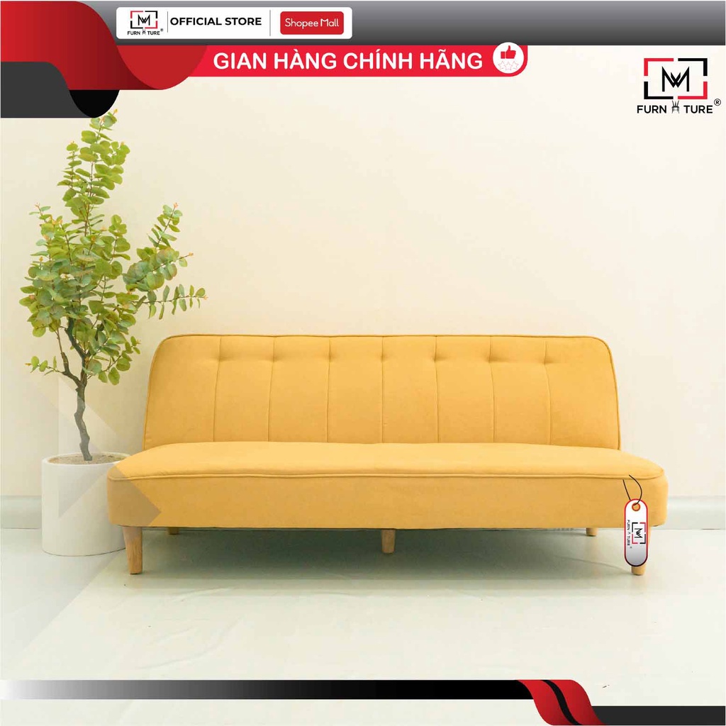 Sofa giường thông minh bật thành giường cao cấp màu vàng Navy thương hiệu MW Furniture