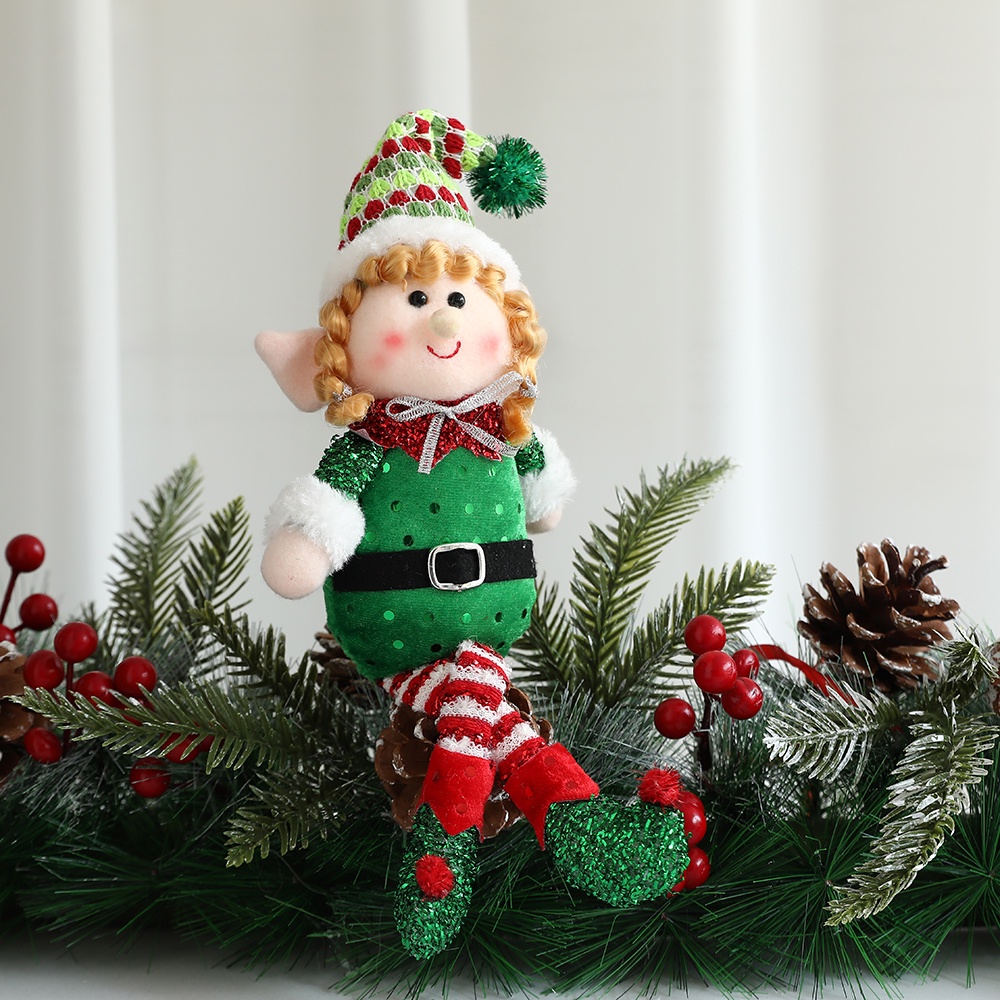 Thú Nhồi Bông Hình Yêu Tinh Trang Trí Giáng Sinh Năm Mới