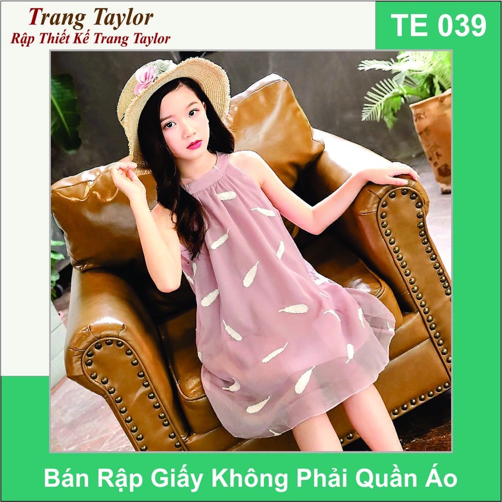 Rập Giấy Váy Trẻ Em TE039