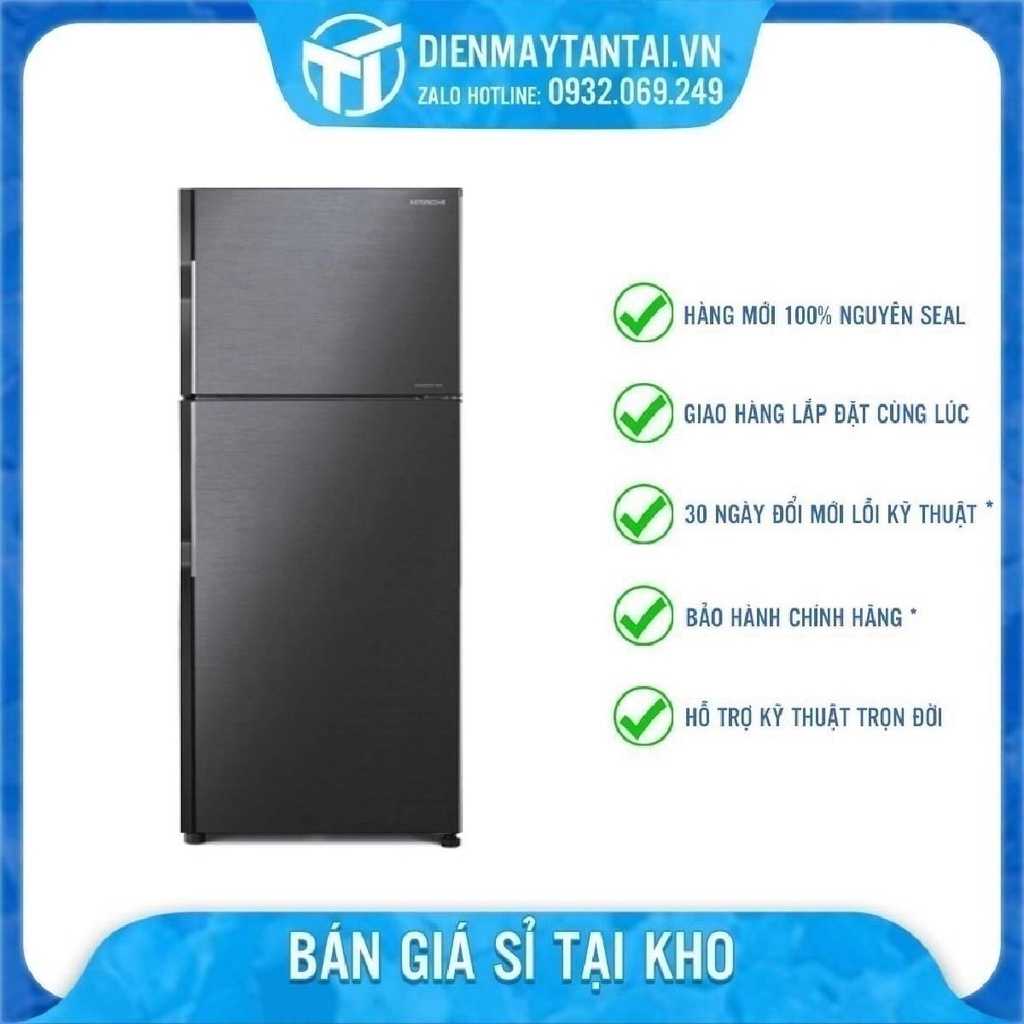 Tủ Lạnh HITACHI 230 Lít R-H230PGV7(BBK) - Ngăn trữ chuyển đổi, Cảm biến kép, Màng lọc Nano Titanium, Freeship HCM.
