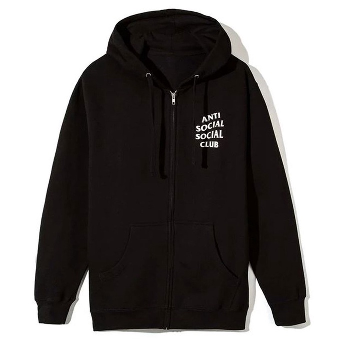 Hoodie zip anti social social club basic