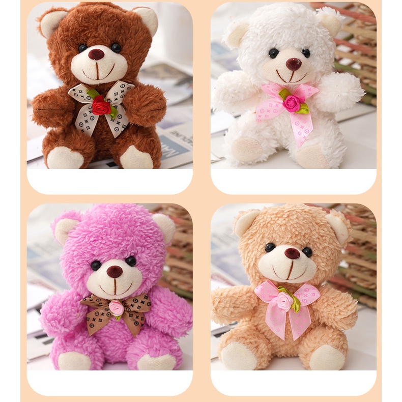 Móc treo trang trí balo, móc khoá gấu bông - Mẫu cao cấp - 12*11cm xinh xắn GB02