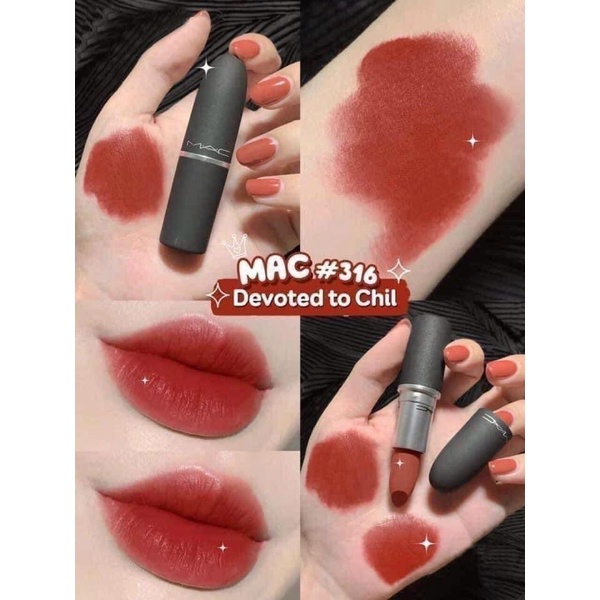 ĐỦ MÀU ĐỦ DÒNG -Son MAC Powder Kiss Lipstick chính hãng kèm bill - LAMII BEAUTY