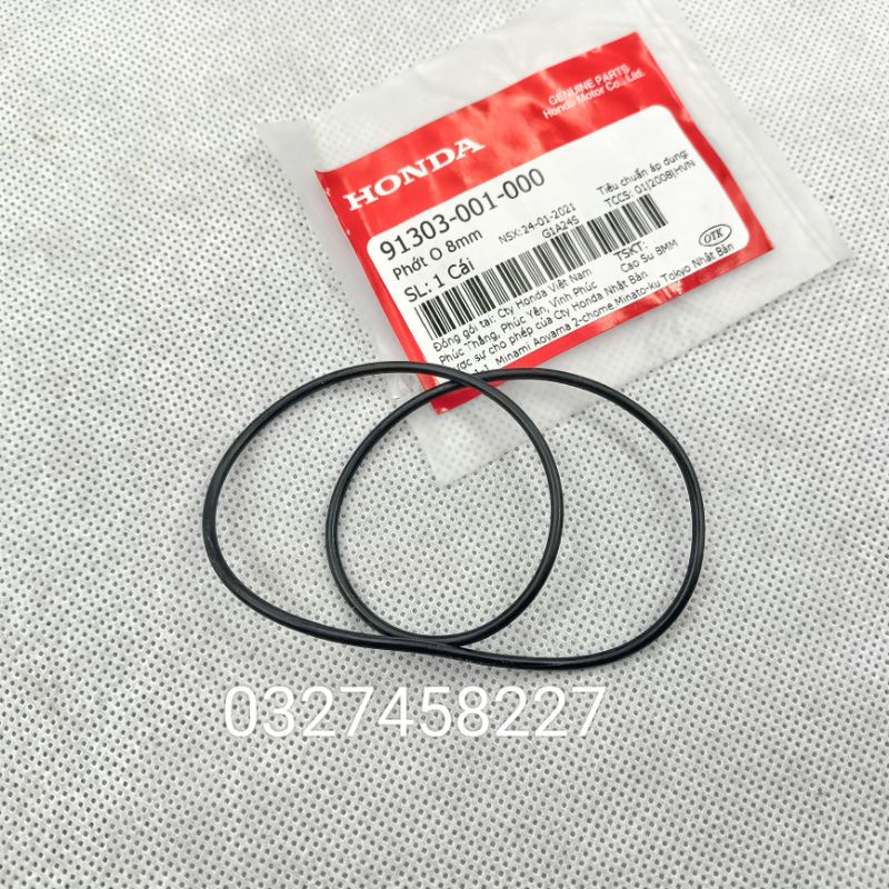 Phớt O 8mm, ron nắp tấm chắn dầu, chặn nhớt DREAM, WAVE,  FUTURE.... zin