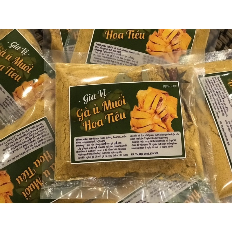 Gia vị gà ủ muối chuẩn vị cực thơm ngon - Gói cho 1 con gà