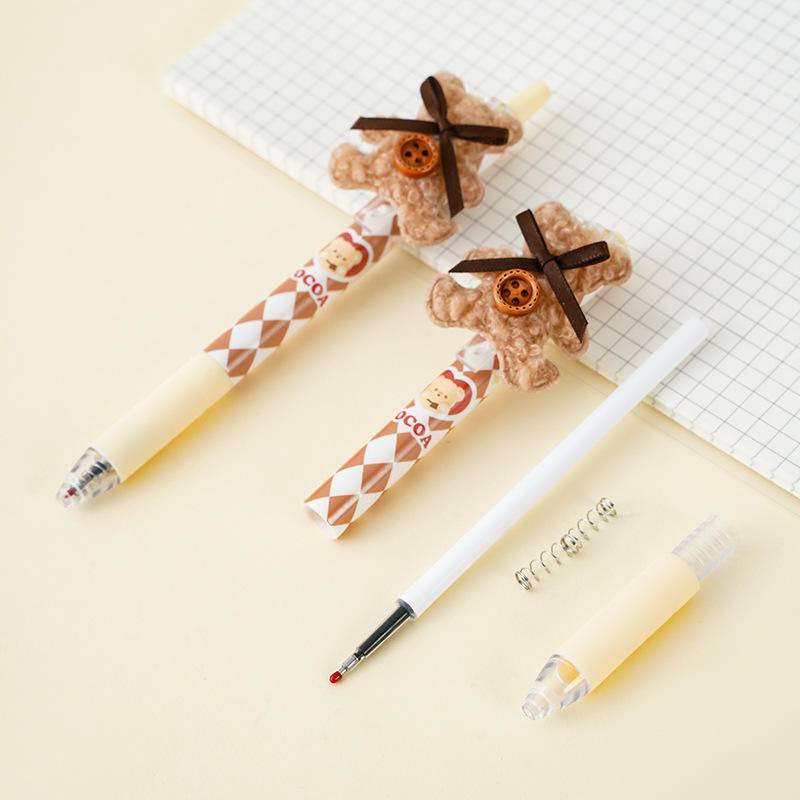 Set 3 Bút Bi Hình Gấu Bông Dễ Thương