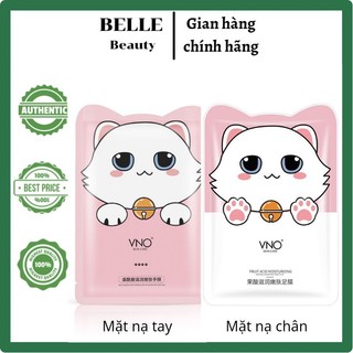 Mặt Nạ Ủ Tay/ Ủ Chân Phối Hoạ Tiết Chân Mèo Giúp Dưỡng Ẩm Và Làm Trắng Da Tẩy Tế Bào Da Chết Bảo Vệ Da Chống Lão Hóa Da