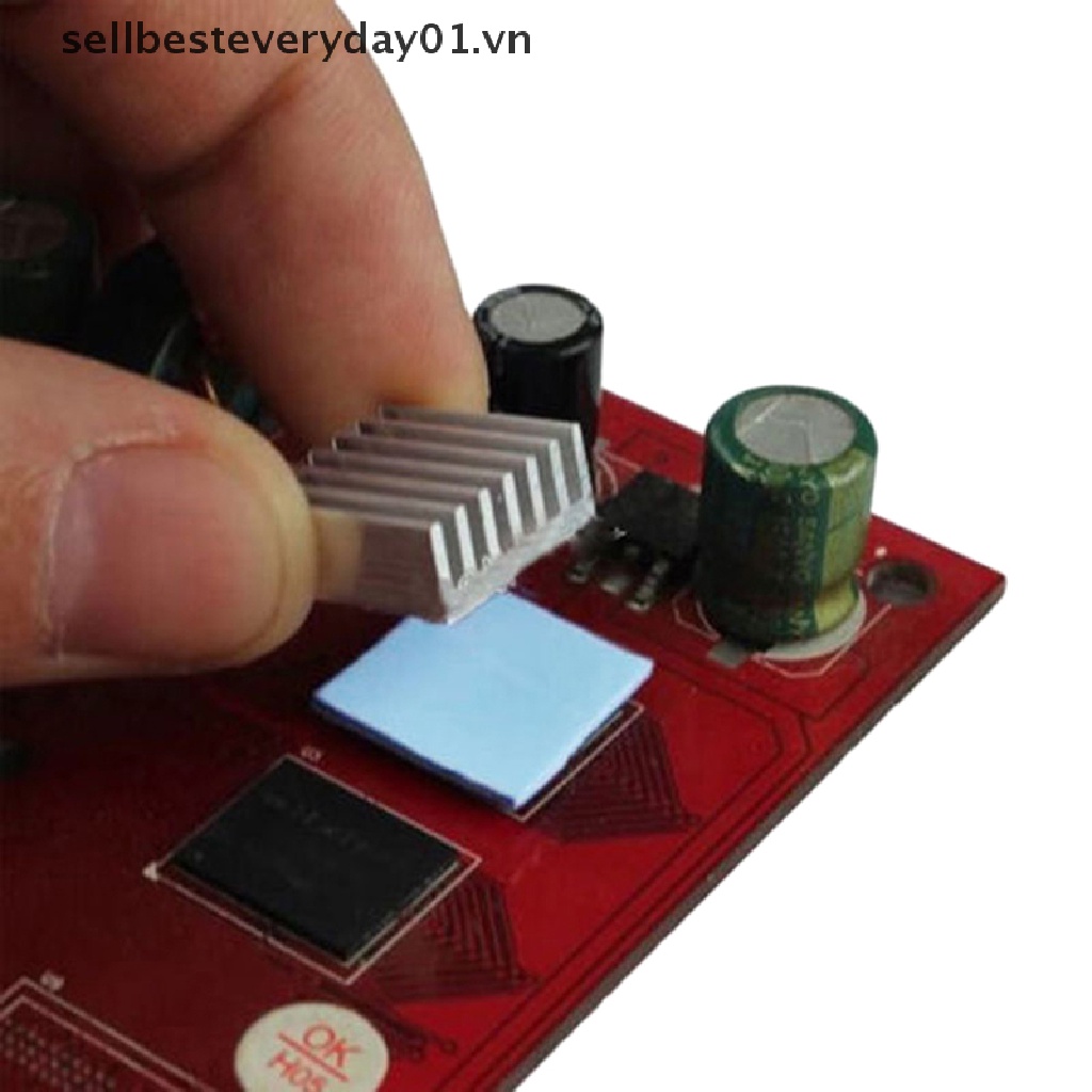 Tấm Tản Nhiệt Màu Xanh Dương 100mmx100mmx1mm Bằng Silicon Không Cắt Tiện Dụng