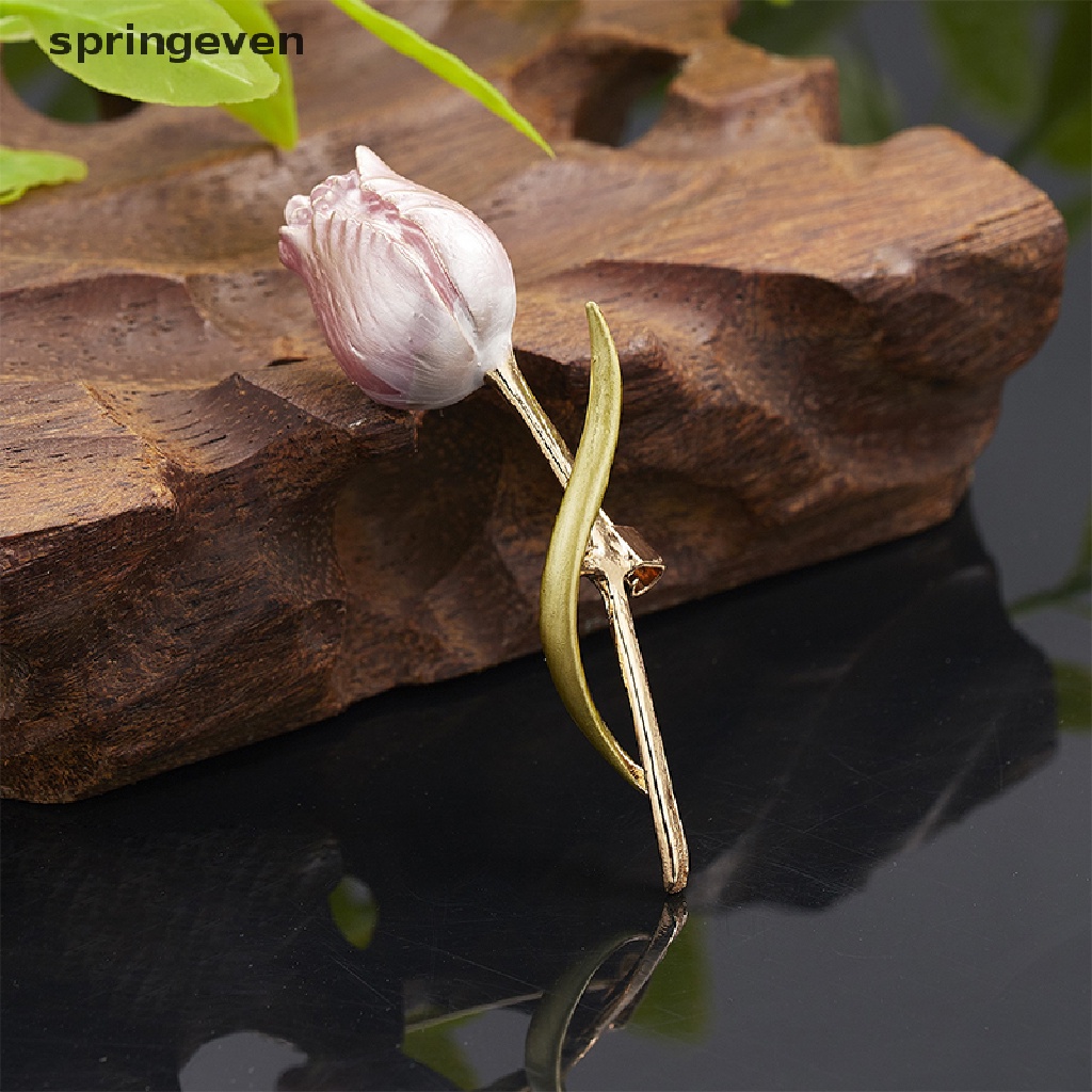 Ghim Cài Áo Hình Hoa Hồng Tráng Men Tinh Tế Thời Trang Cho Nữ