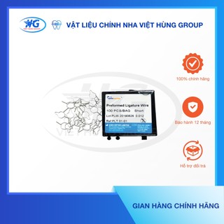 Chỉ thép buộc sẵn ngắn sino hộp 100 sợi dụng cụ chỉnh nha - việt hùng group