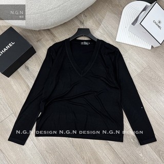 ÁO THUN CỔ TIM DÀI TAY FROM BASIC CHẤT ĐẸP MS11578
