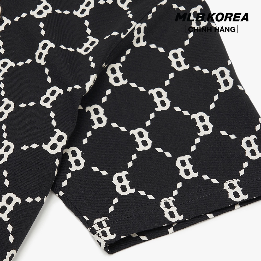 MLB - Áo thun cổ tròn ngắn tay Monogram All Over 3ATSM4023-43BKS