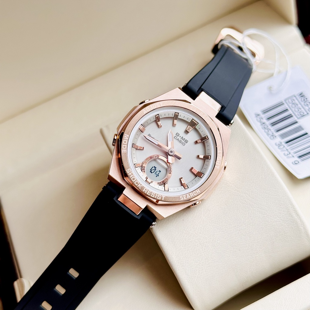 Đồng hồ nữ dây nhựa Casio Baby G MSG B100G 1A