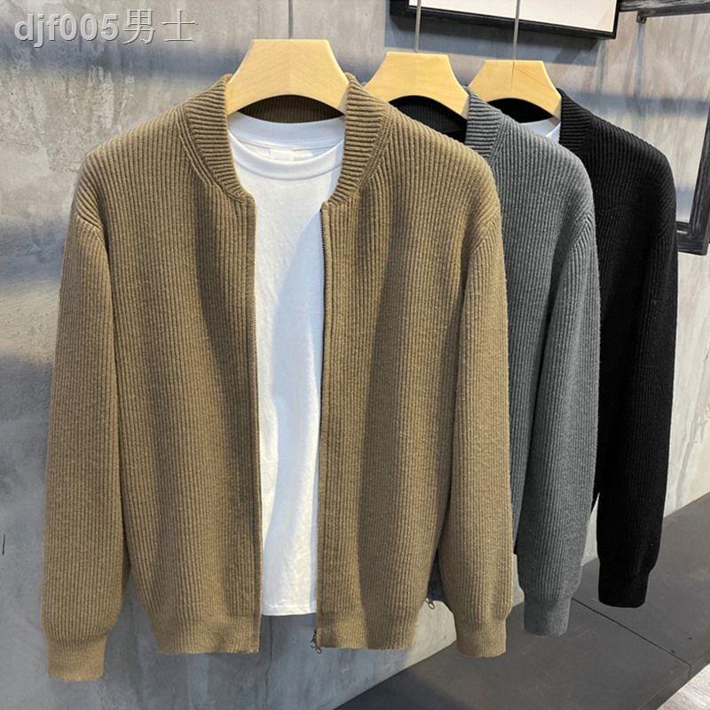 Áo Khoác Sweater Dệt Kim Mỏng Màu Sắc Thời Trang Mùa Xuân Cho Nam