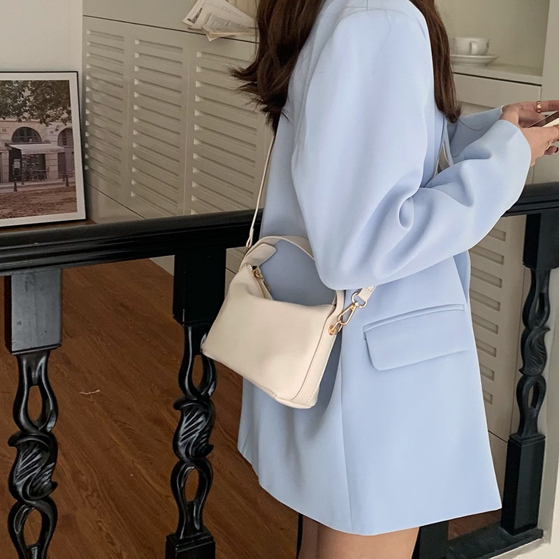 Túi Đeo Vai Bằng Da Mềm Hình Đám Mây Thời Trang Cho Nữ