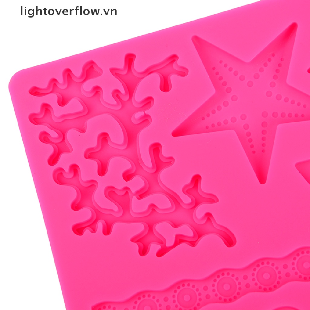 Khuôn Silicon Làm Kẹo Đường Hình Vỏ Sò / Con Ốc Trang Trí Bánh Kem DIY