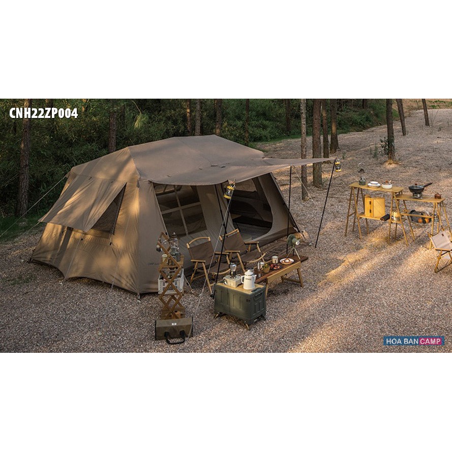 Lều Glamping Tự Bung 5-8 Người 2 Phòng Ngủ NatureHike Village 13 CNH22ZP004