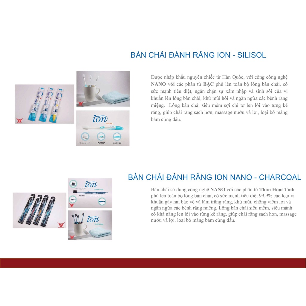 Bàn chải đánh răng cao cấp Ion Nano Silisol chính hãng Hàn Quốc đủ màu