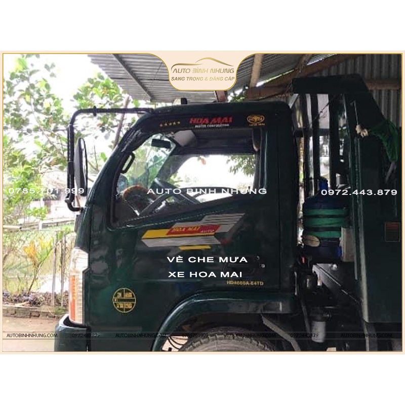 Vè che mưa xe ben Hoa Mai ĐẦU TRÒN 1,6 tấn đến 7,38 tấn, sử dụng cho xe Hoa Mai đầu tròn (1 đôi)